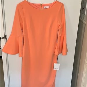 Coral Calvin Klein Dress